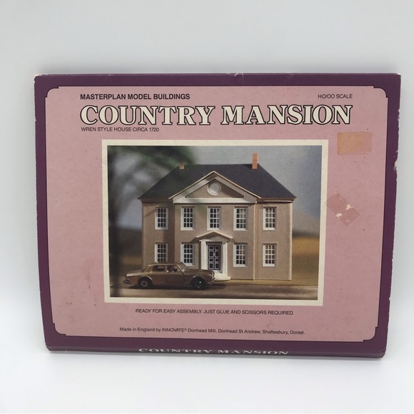 Vintage Country Mansion Model Building Master Plan Model Buildings Wren Style - Picture 1 of 11